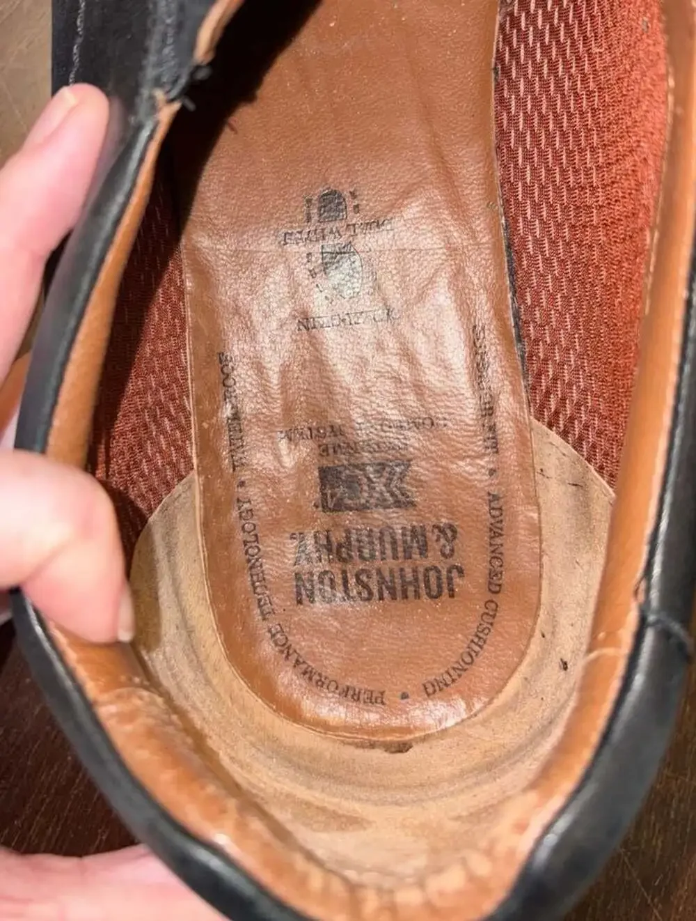 Johnston & Murphy black leather